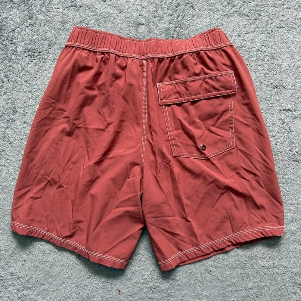 Men’s Small SAXX Oh Buoy 2N1 Volley 7” Desert Red‎ Swim Shorts